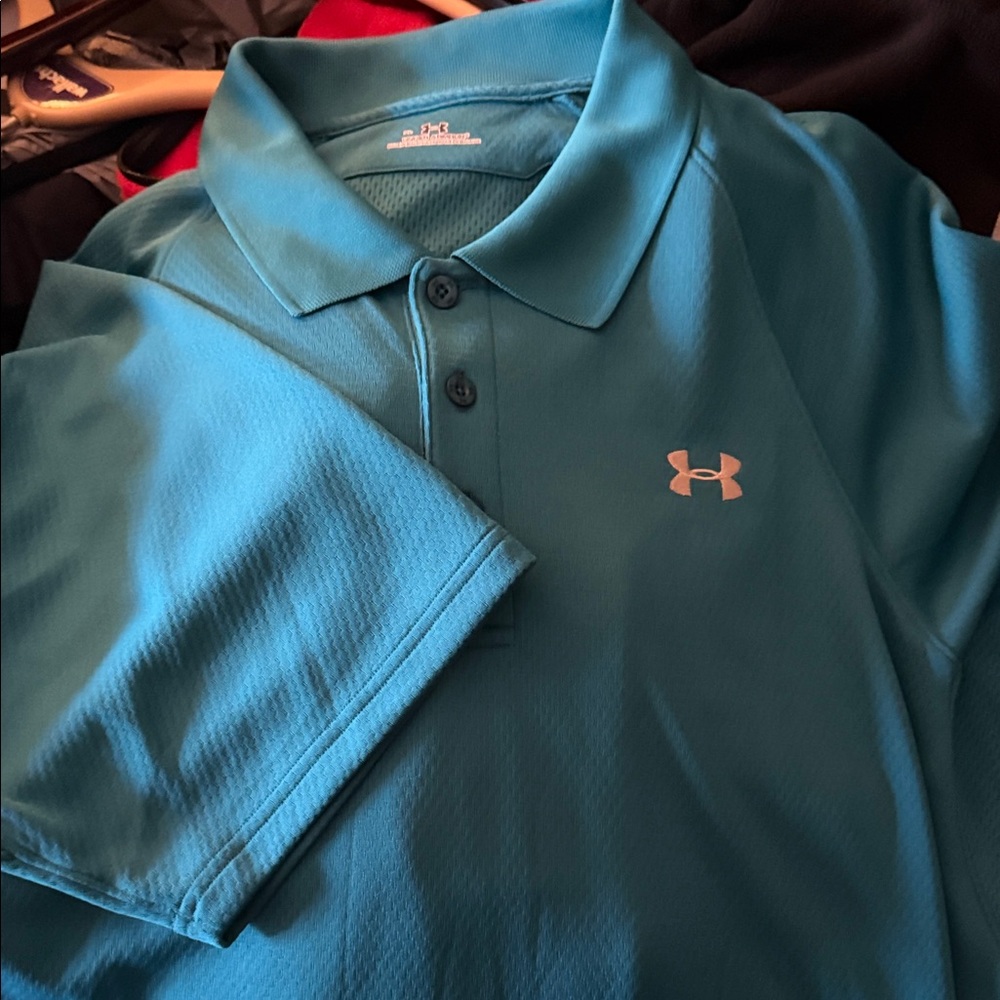 Under Armour Men's Teal Polo Shirt